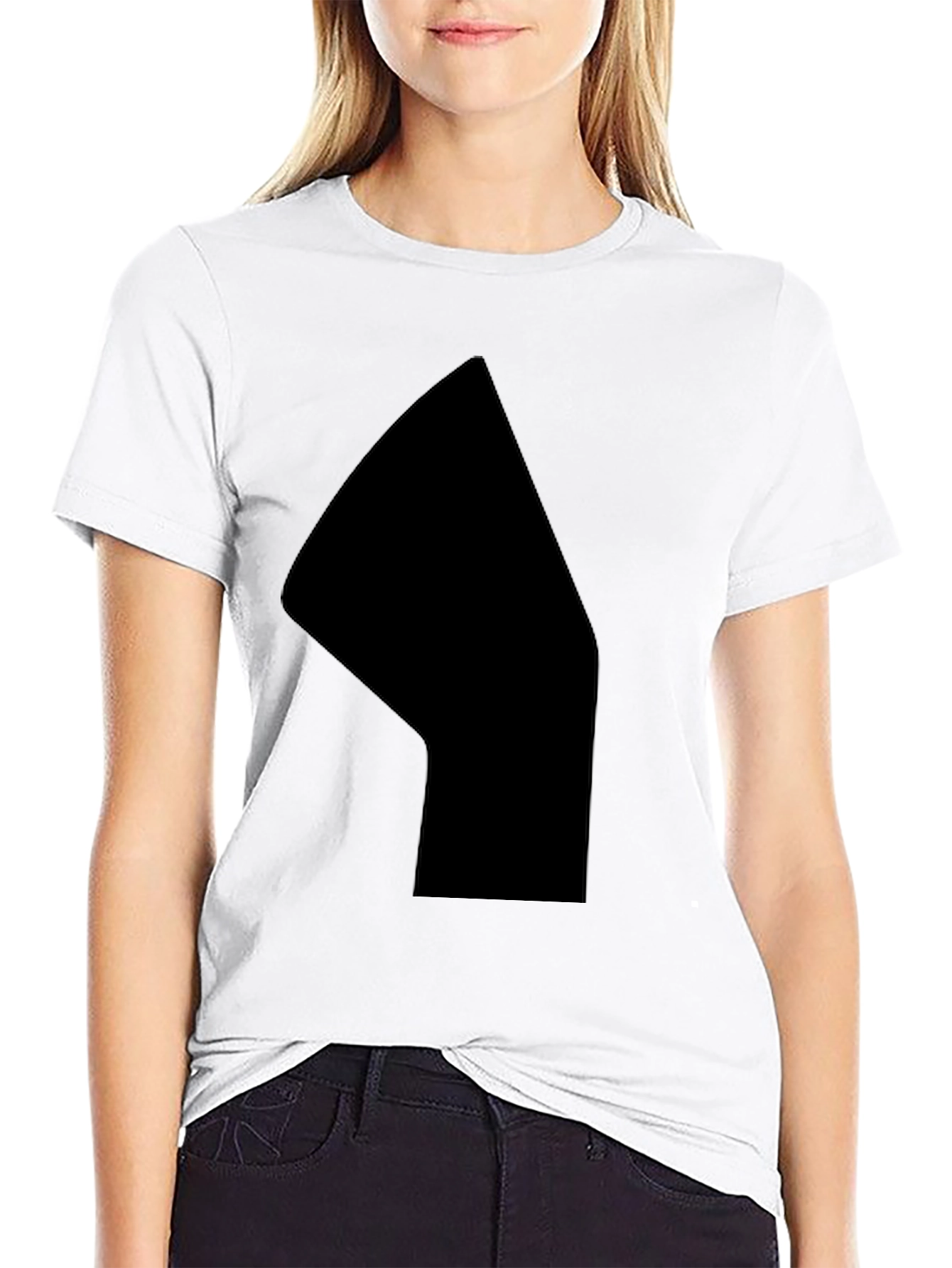 Black Men's Solid Black Graphic Tee - Casual Style view 9