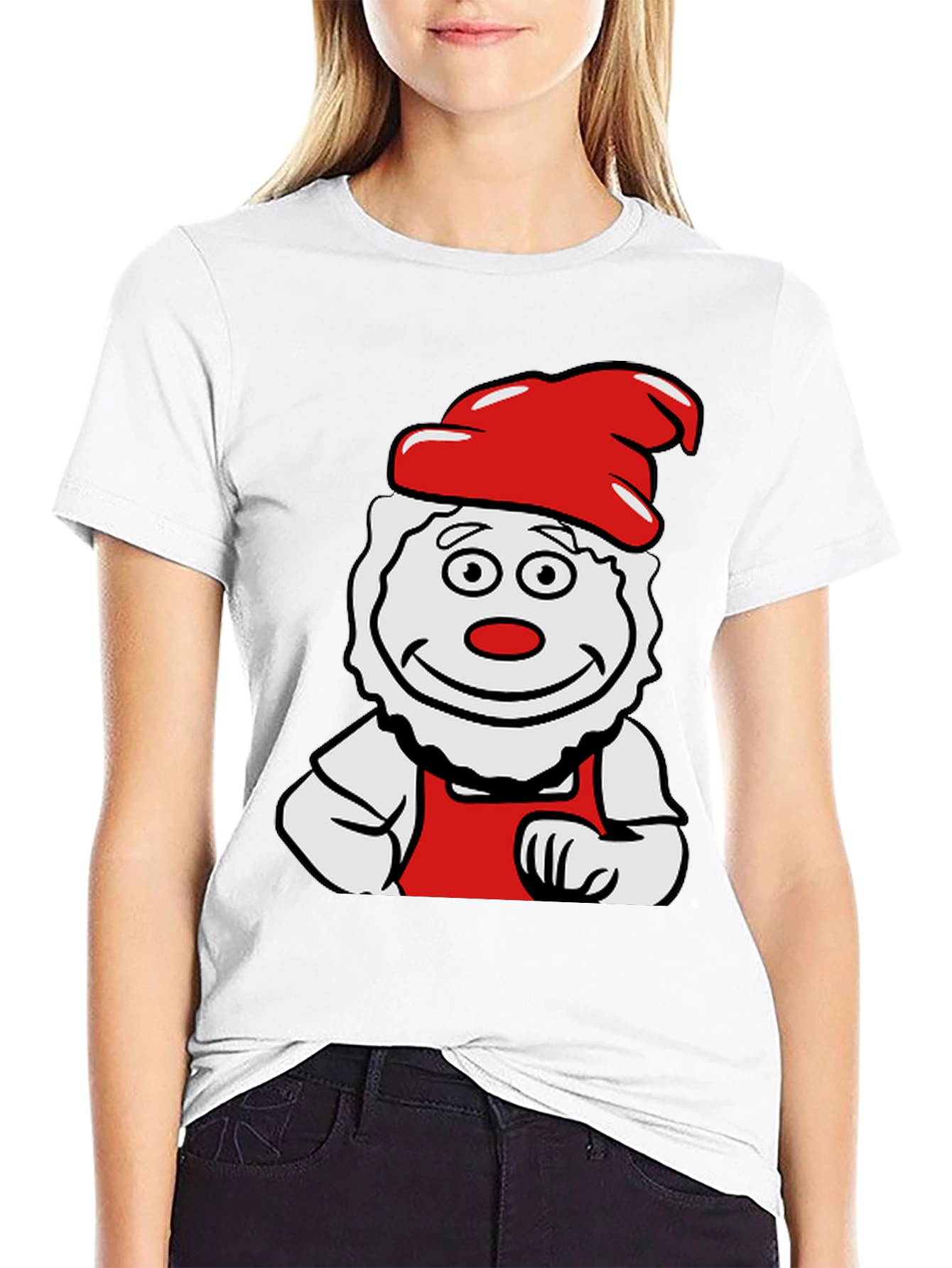 Black Funny Cook Cartoon Graphic T-Shirt view 9