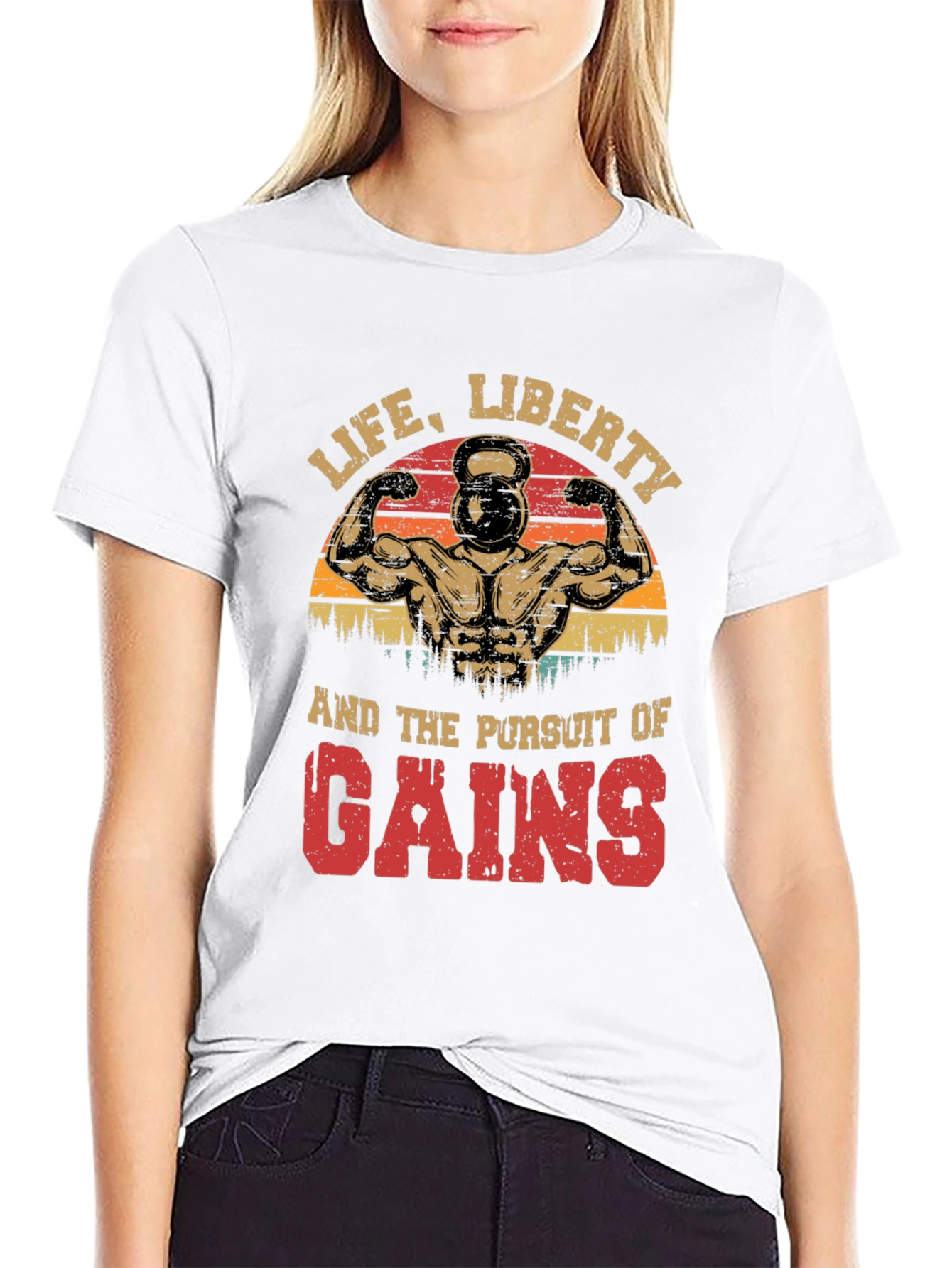 Black Life, Liberty, Gains T-Shirt view 9