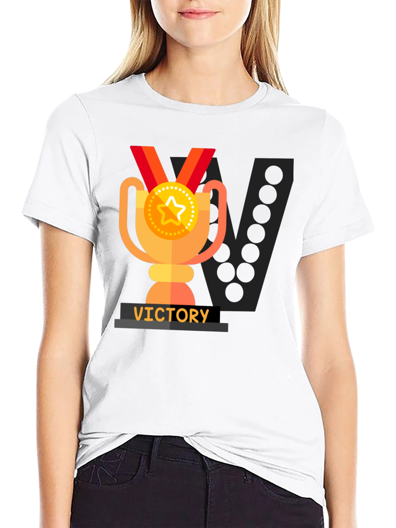 Victory Trophy Graphic T-Shirt - Black - 9