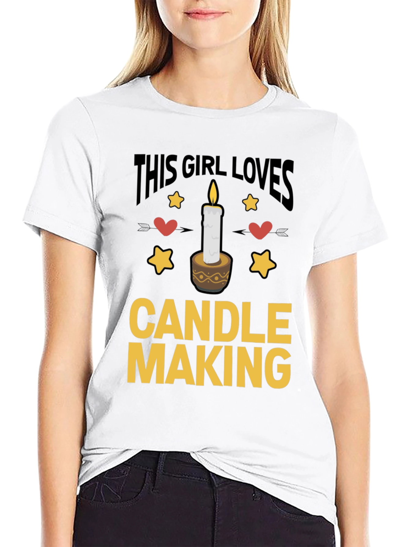 Black This Girl Loves Candle Making T-Shirt view 9
