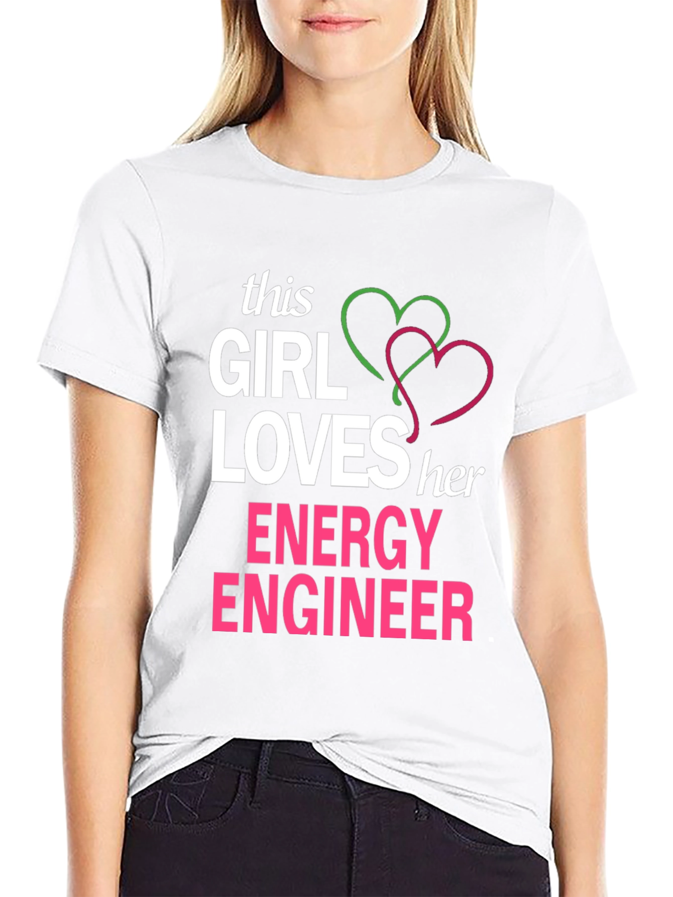 Black Girl Loves Energy Engineer T-Shirt view 9