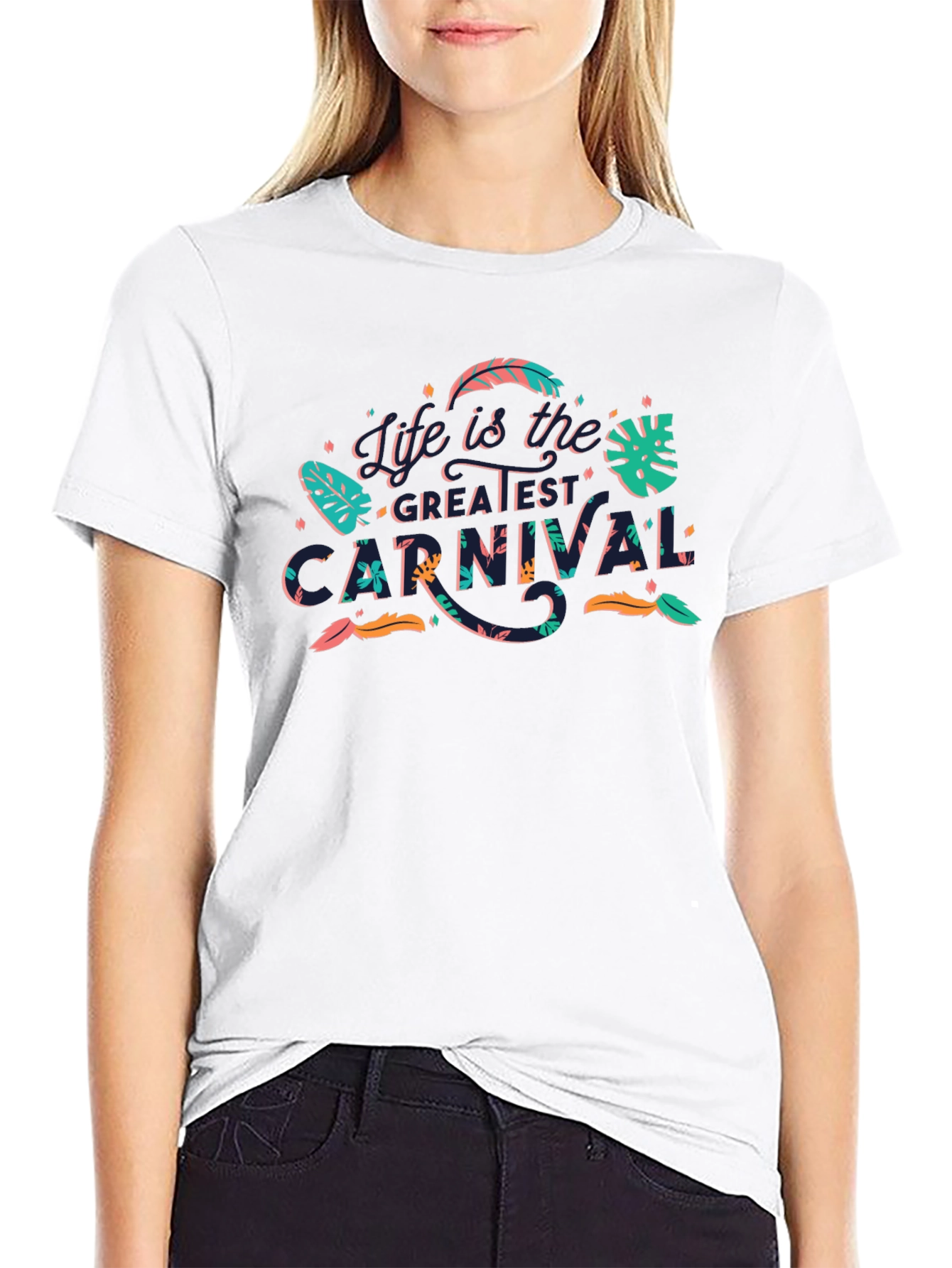 Black Life is the Greatest Carnival Black Graphic Tee view 9