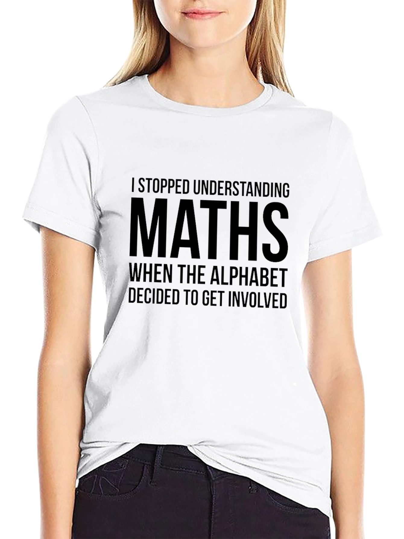 Black Math Humor Graphic T-Shirt view 9