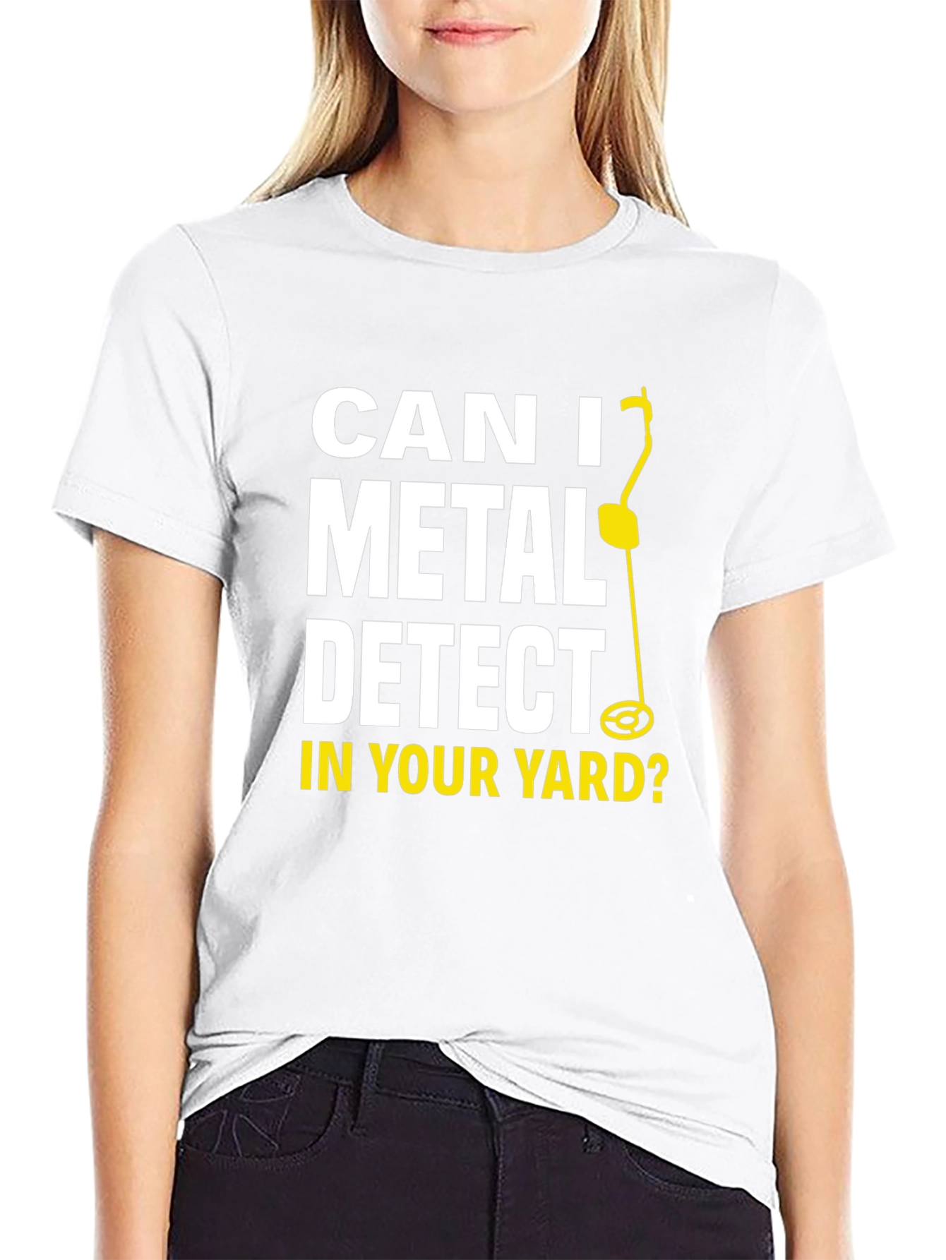 Black Metal Detecting Humor T-Shirt view 9