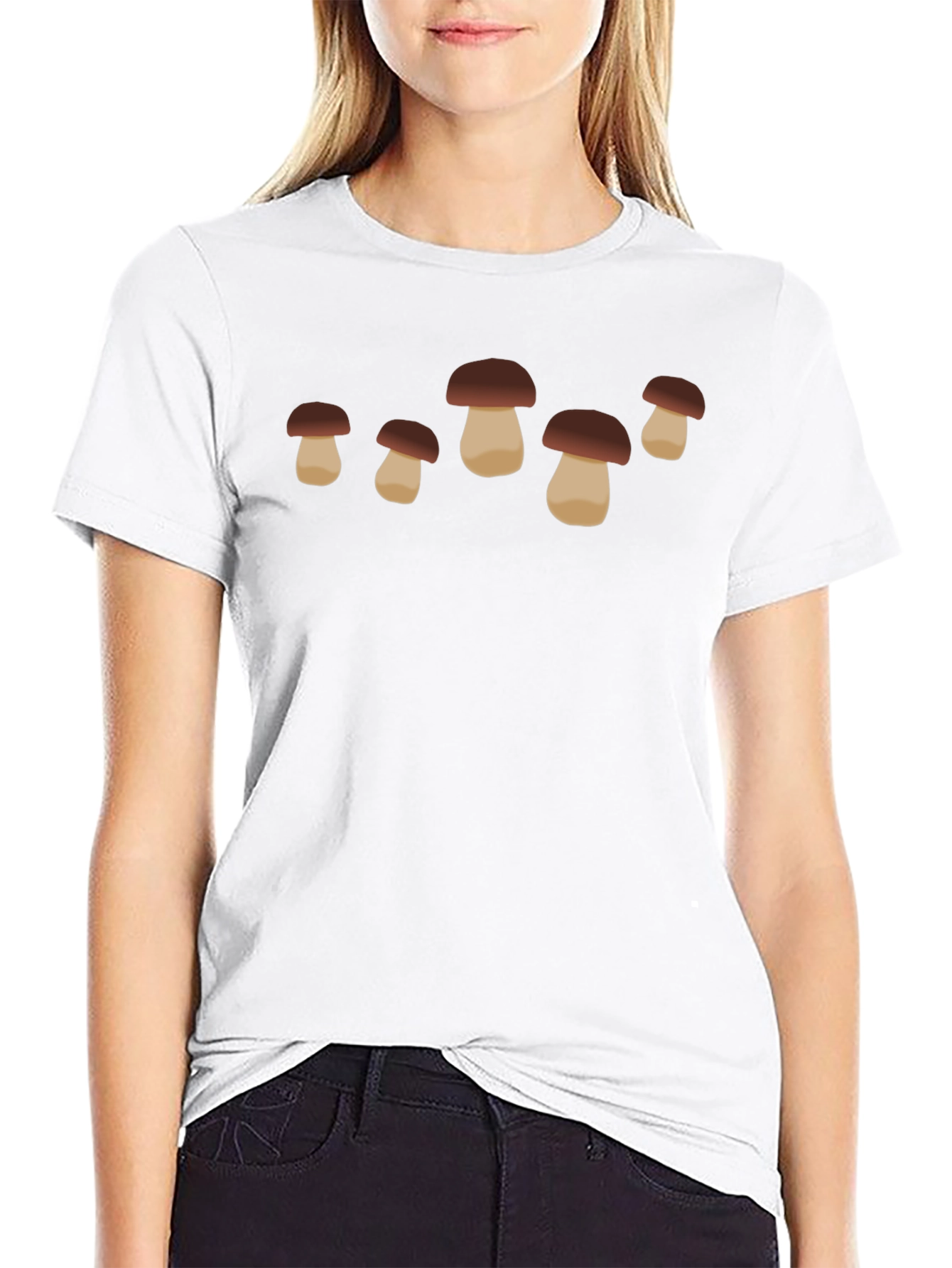 Black Mushroom Graphic Tee - Unique Design, Casual Style view 9