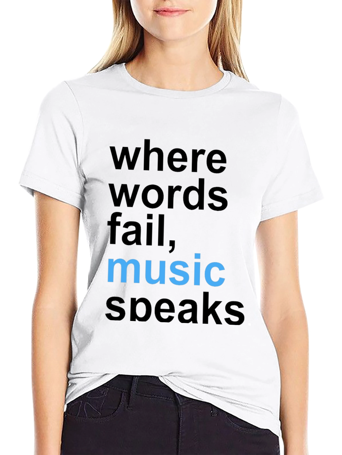Black Music Speaks Graphic Tee - Stylish Cotton Comfort view 9