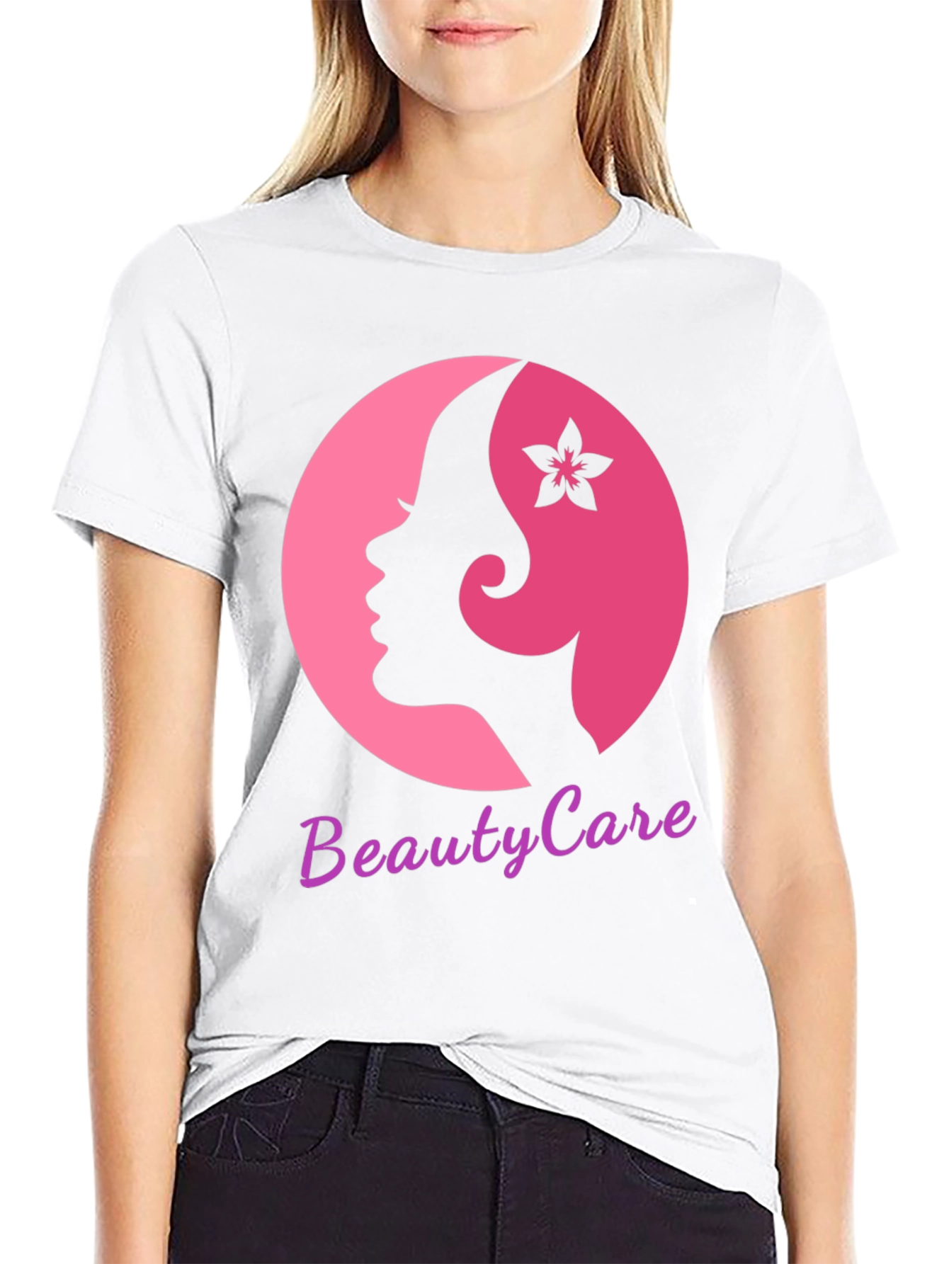 Black Beauty Care T-Shirt - Stylish Women's Graphic Tee view 9