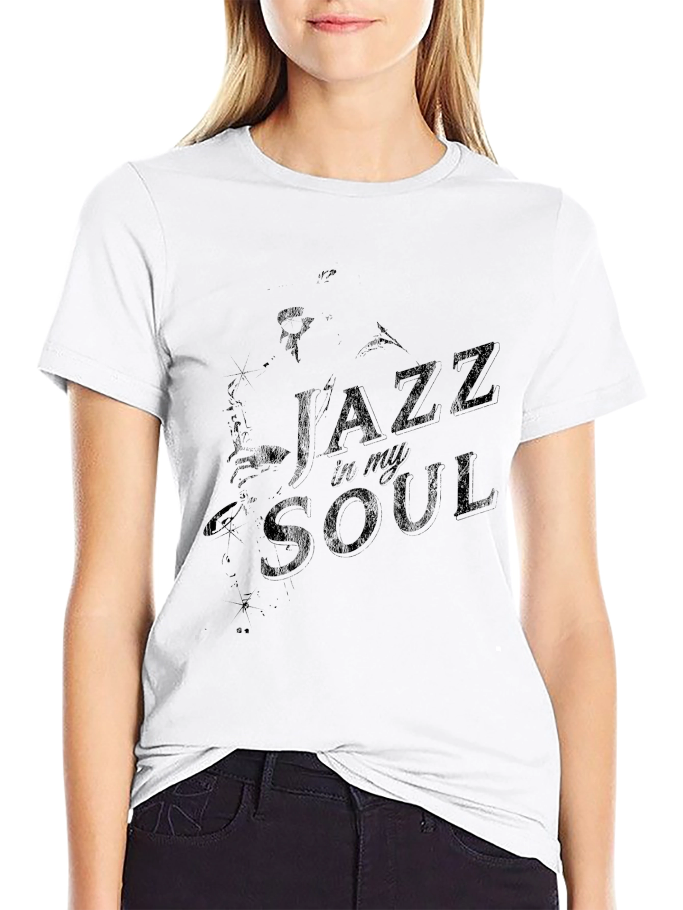 Black Jazz in My Soul Graphic Tee view 9
