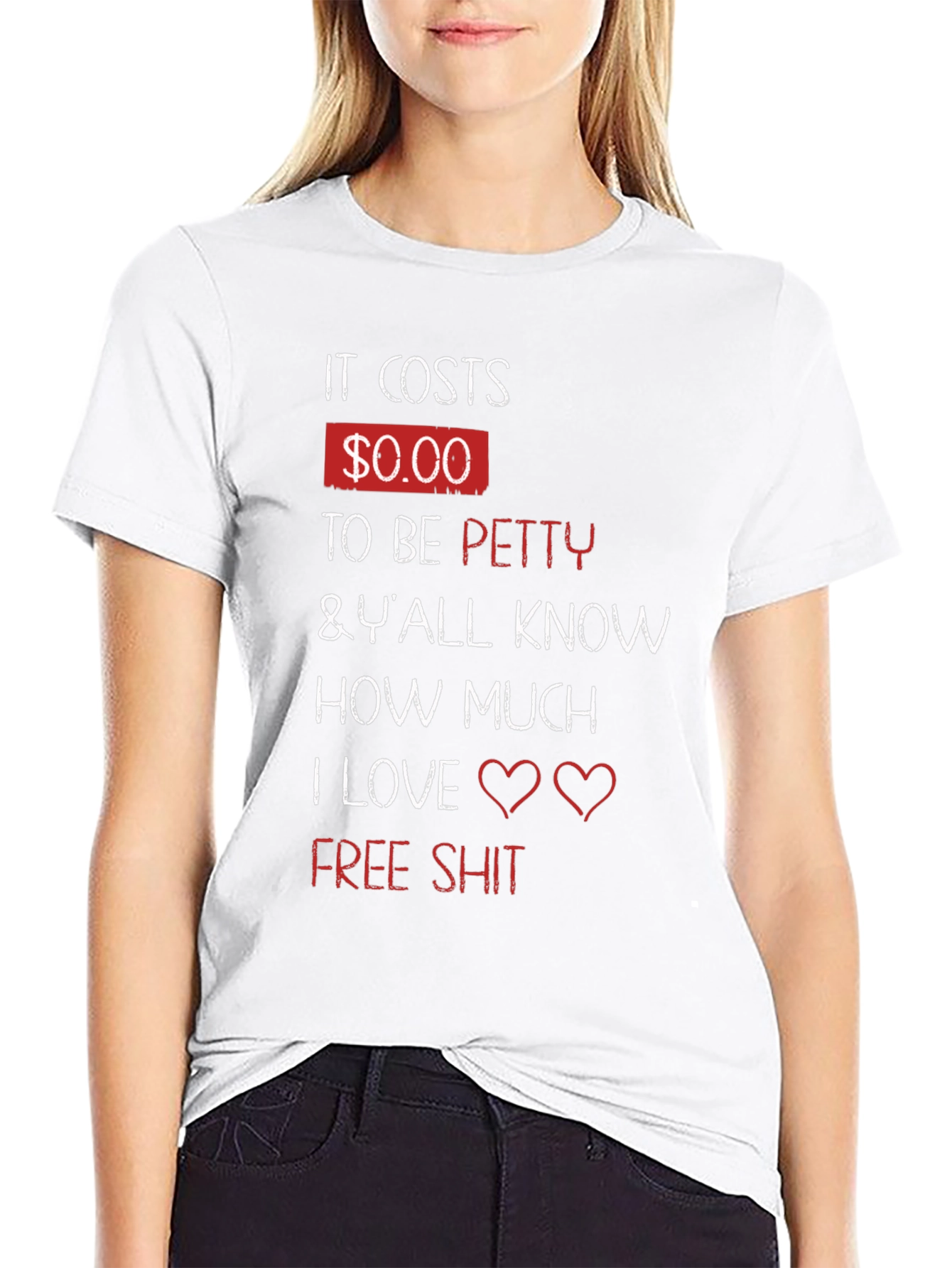 Black It Costs $0.00 To Be Petty T-Shirt view 9