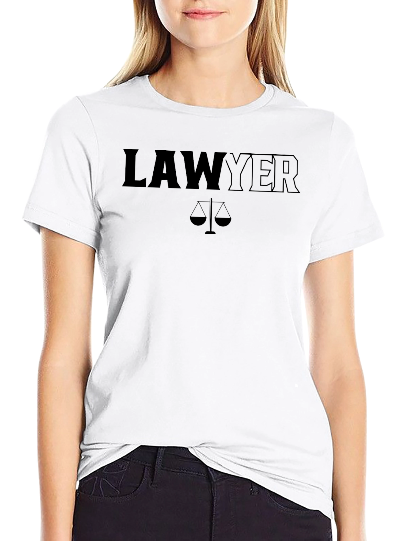 Lawyer Scales of Justice Graphic T-Shirt - 9