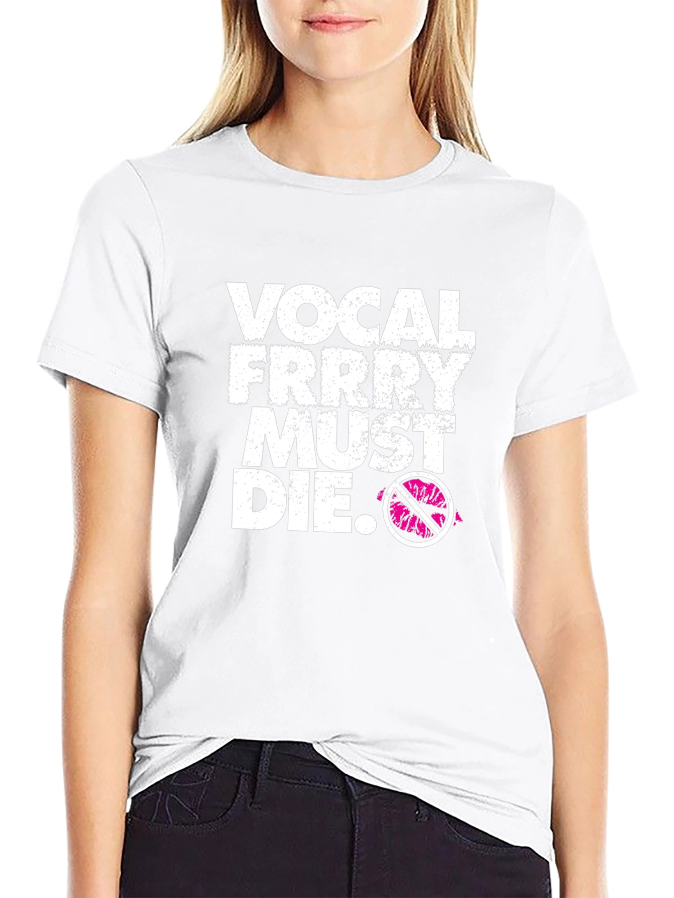 Black Vocal Frrry Must Die Black Graphic Tee view 9