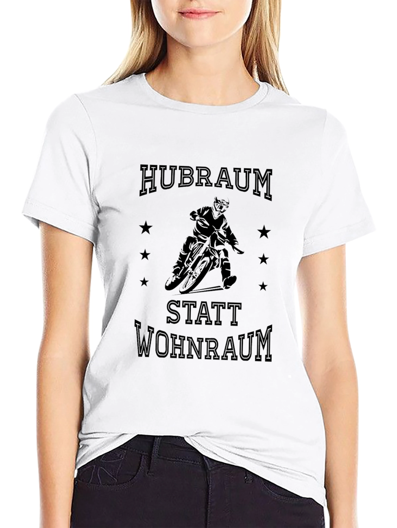 Black Hubraum Statt Wohnraum Black Graphic Tee view 9