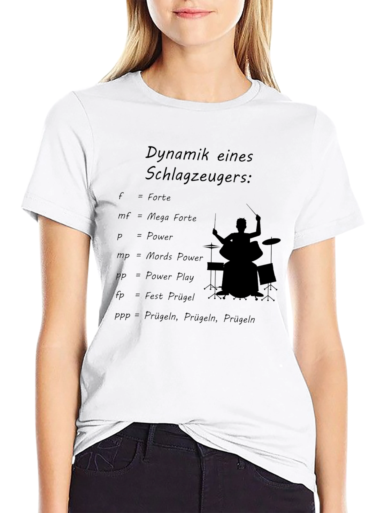 Black Drummer Dynamics Black T-Shirt view 9