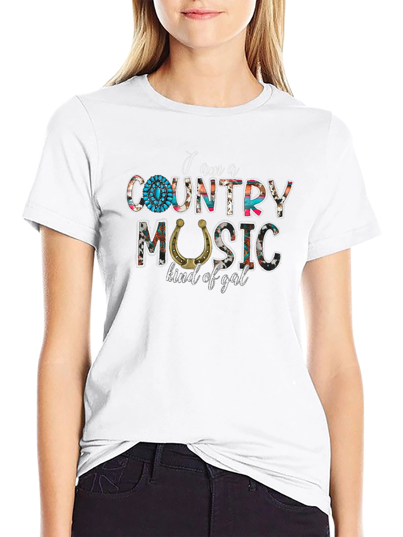 Black Country Music Kind of Gal Graphic Tee view 9