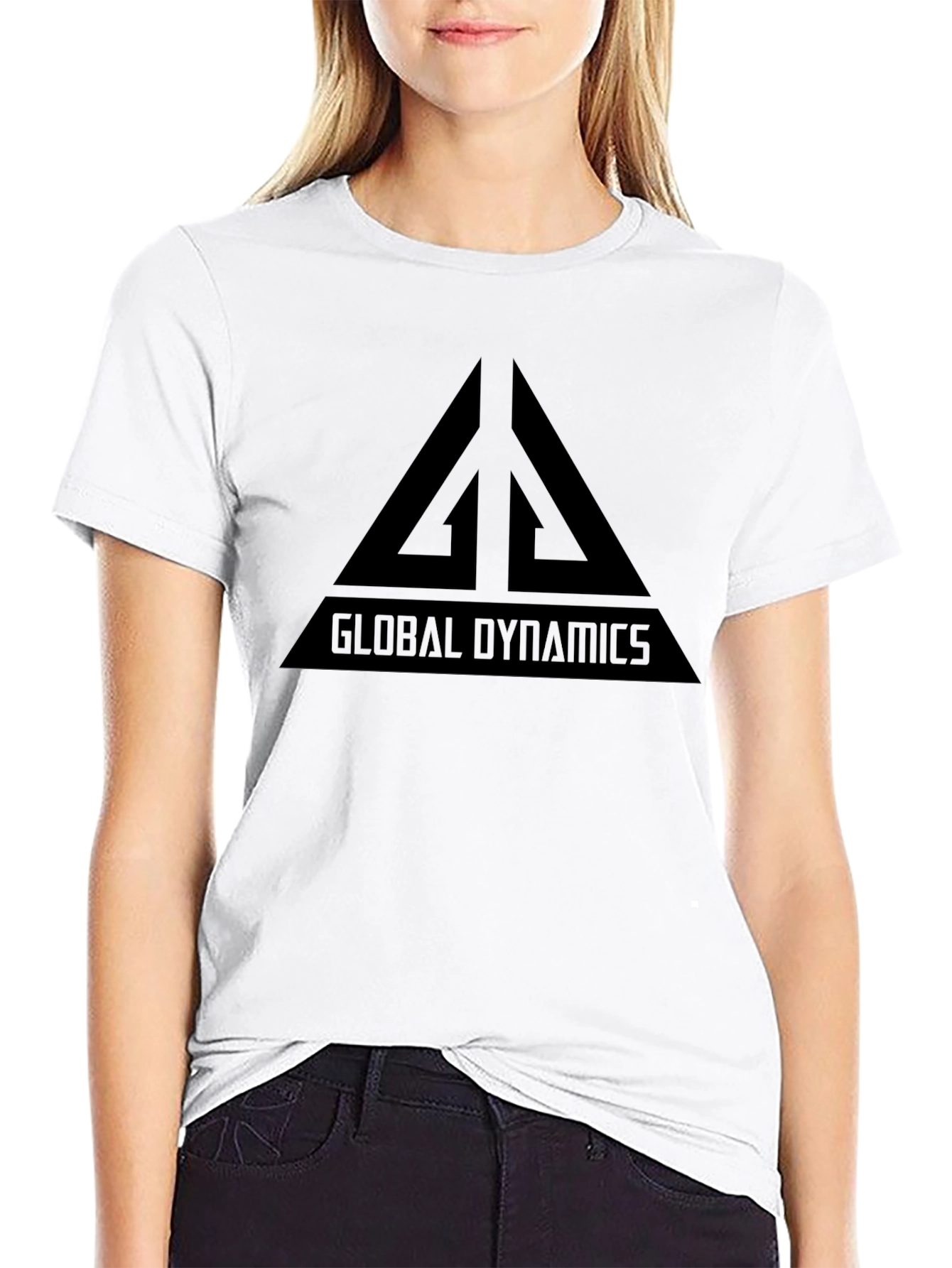 Black Global Dynamics Graphic Tee - Black Cotton T-Shirt view 9