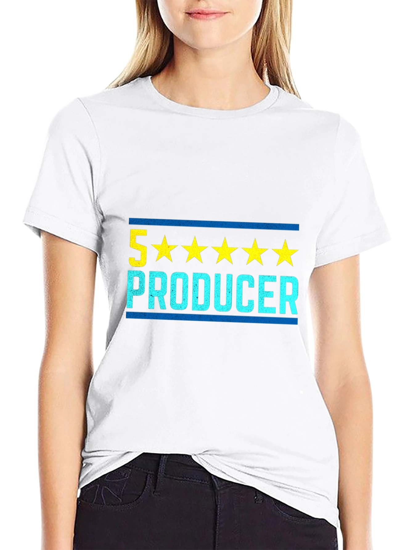 5-Star Producer Black Graphic T-Shirt - 9