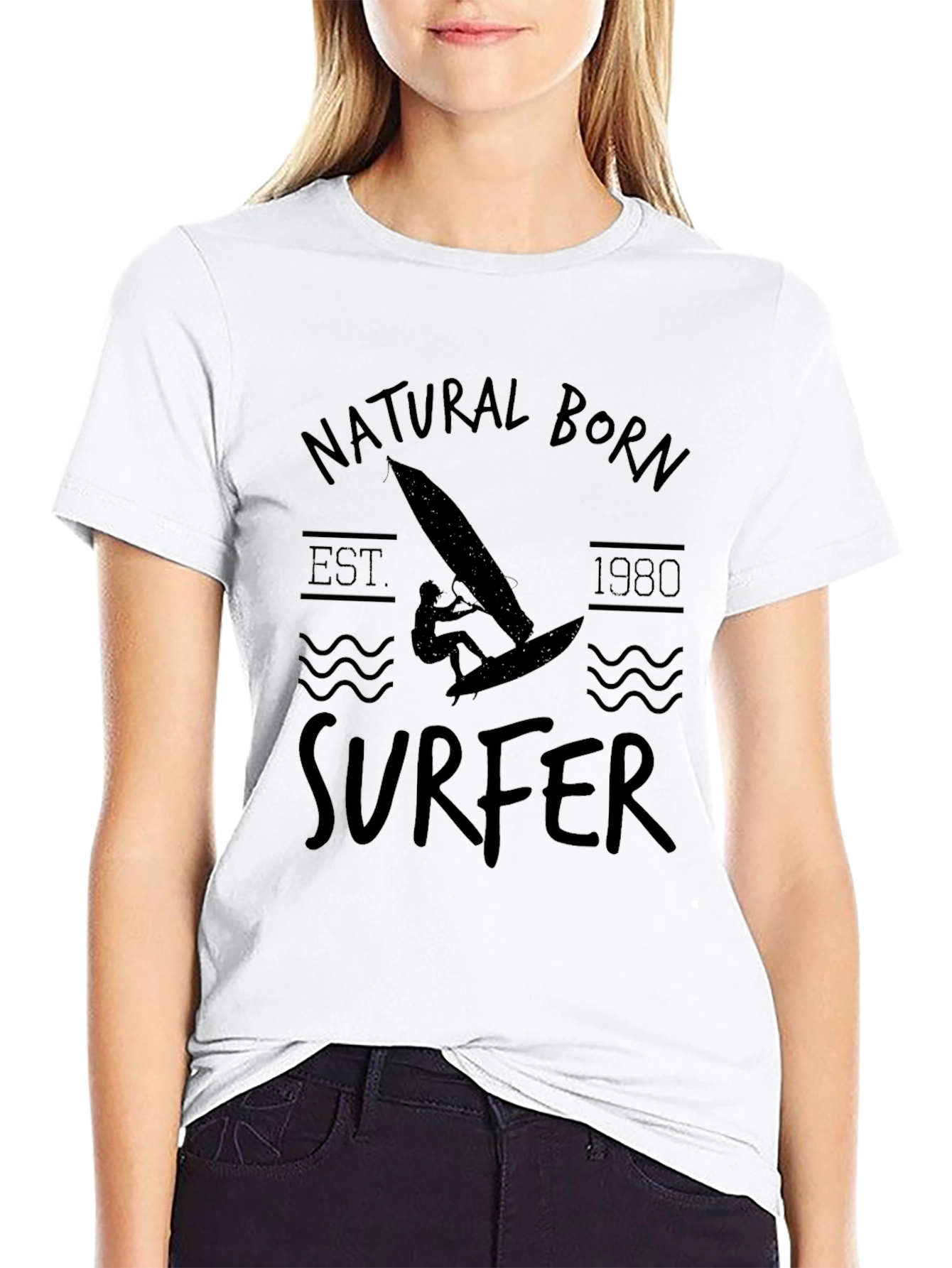 Black Natural Born Surfer Tee - Est. 1980 view 9