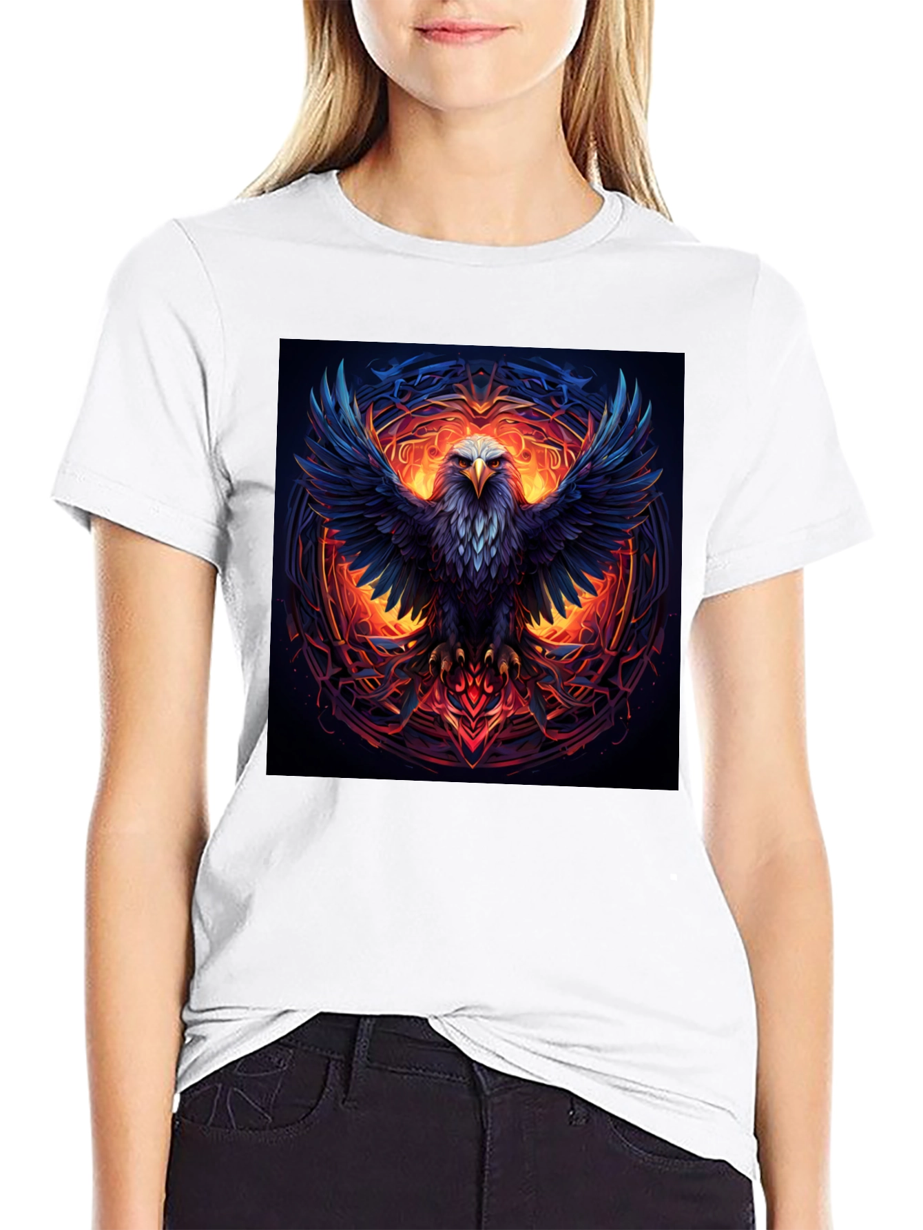 Black Eagle Fire T-Shirt view 9
