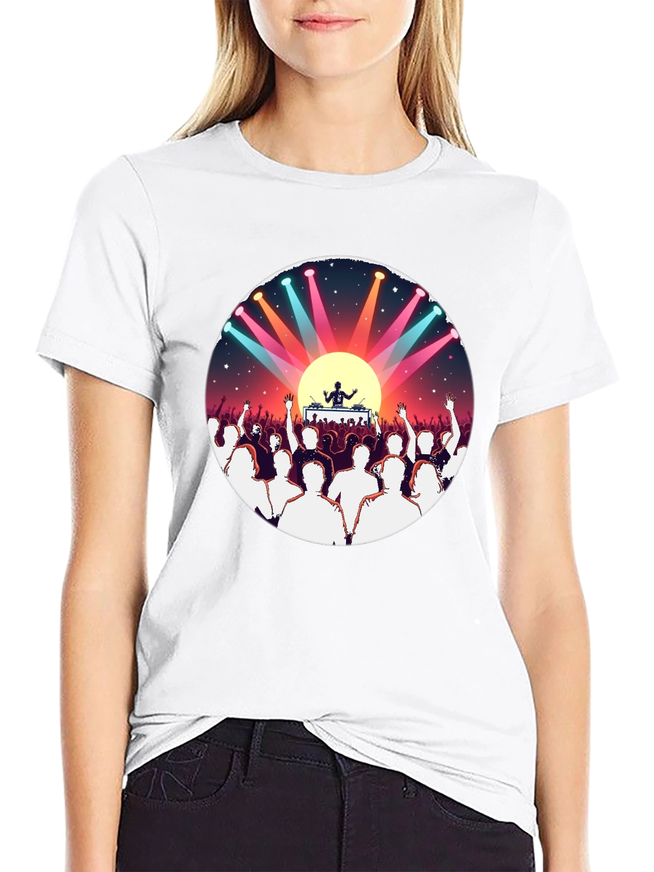 Black DJ Party Graphic T-Shirt view 9