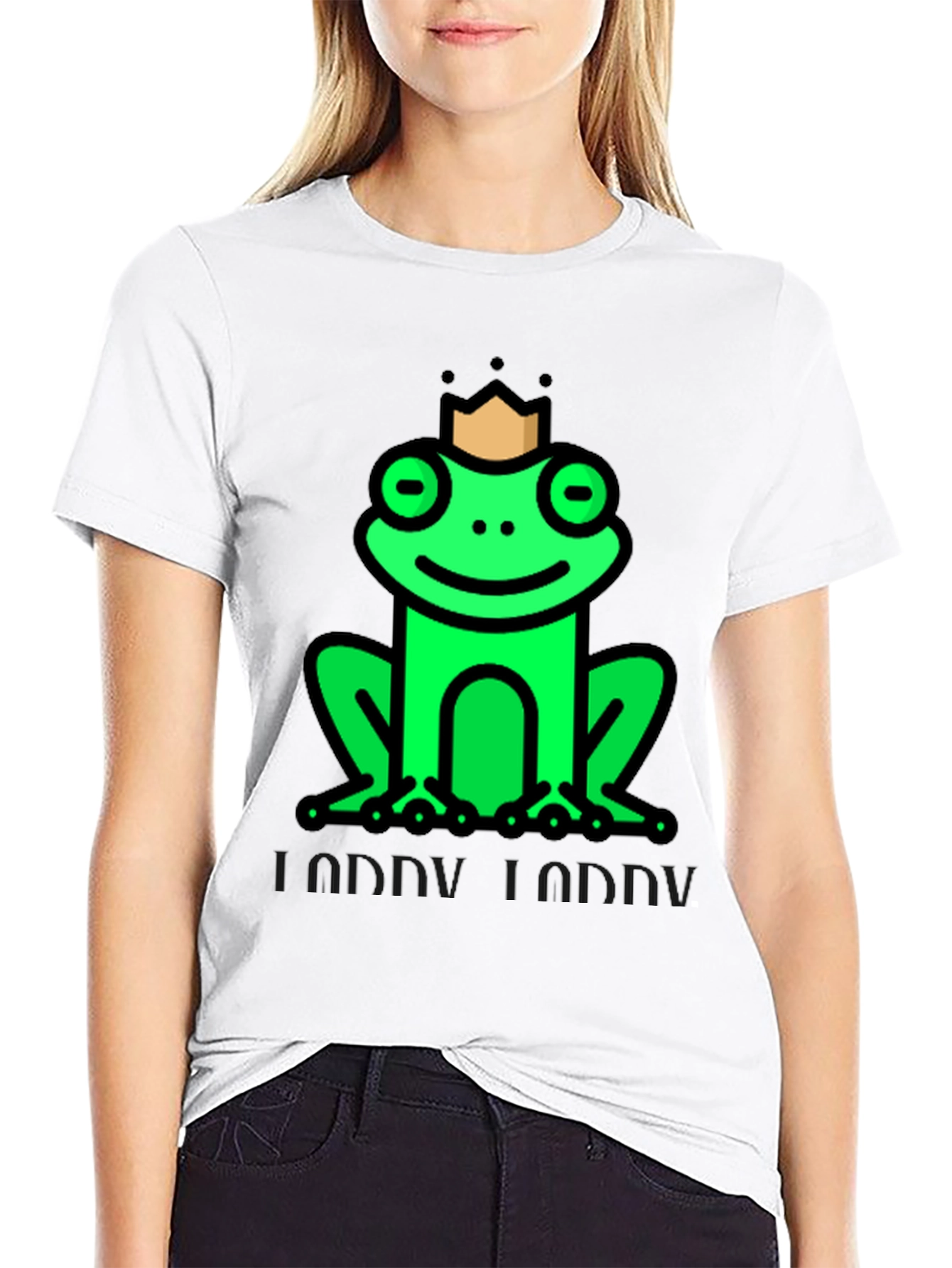 Black Frog Prince T-Shirt - Funny Graphic Tee view 9