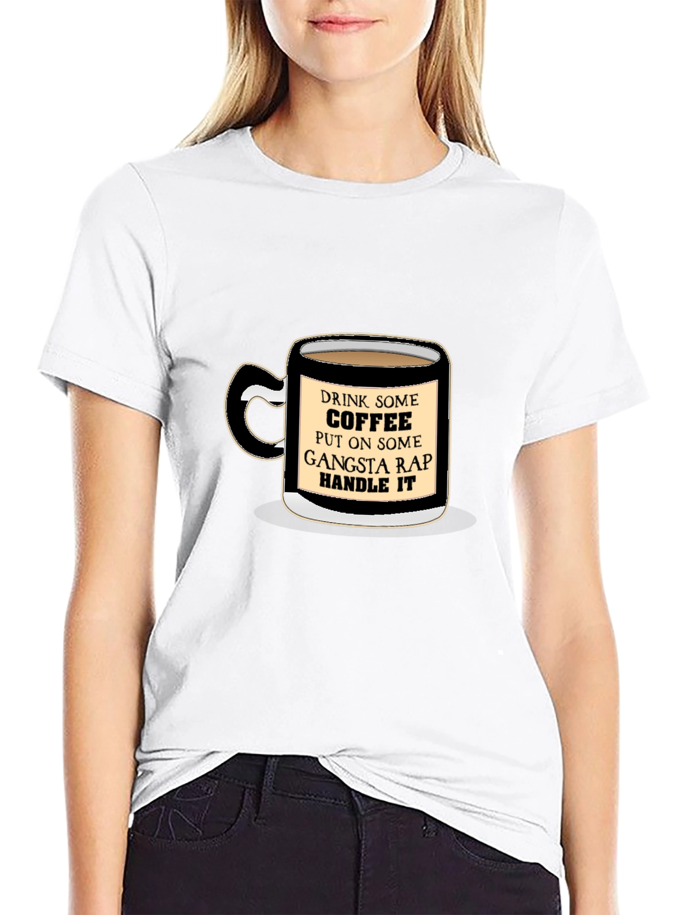 Black Coffee & Gangsta Rap T-Shirt view 9