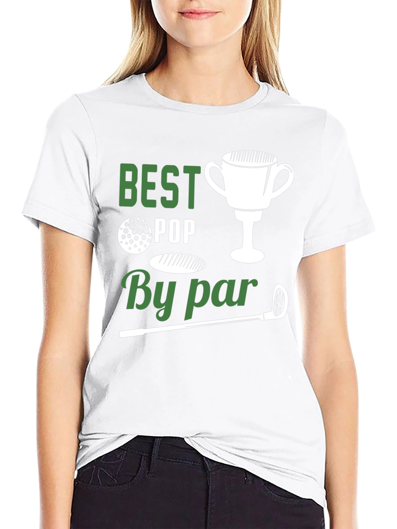 Black Best Pop By Par Golf T-Shirt view 9
