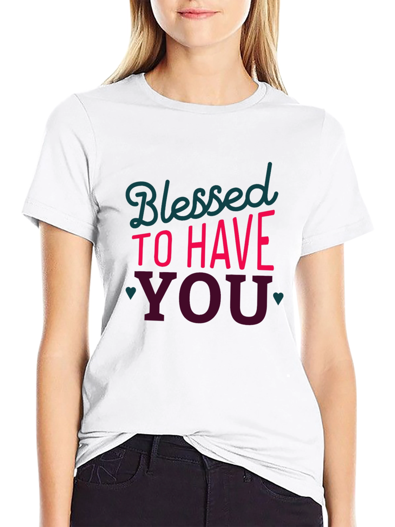 Black Blessed to Have You Graphic Tee view 9