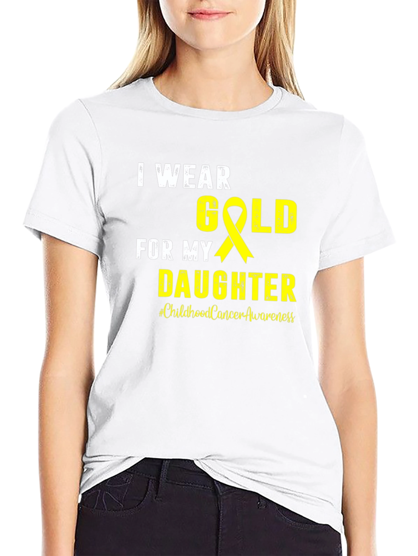 I Wear Gold for My Daughter T-Shirt - 9