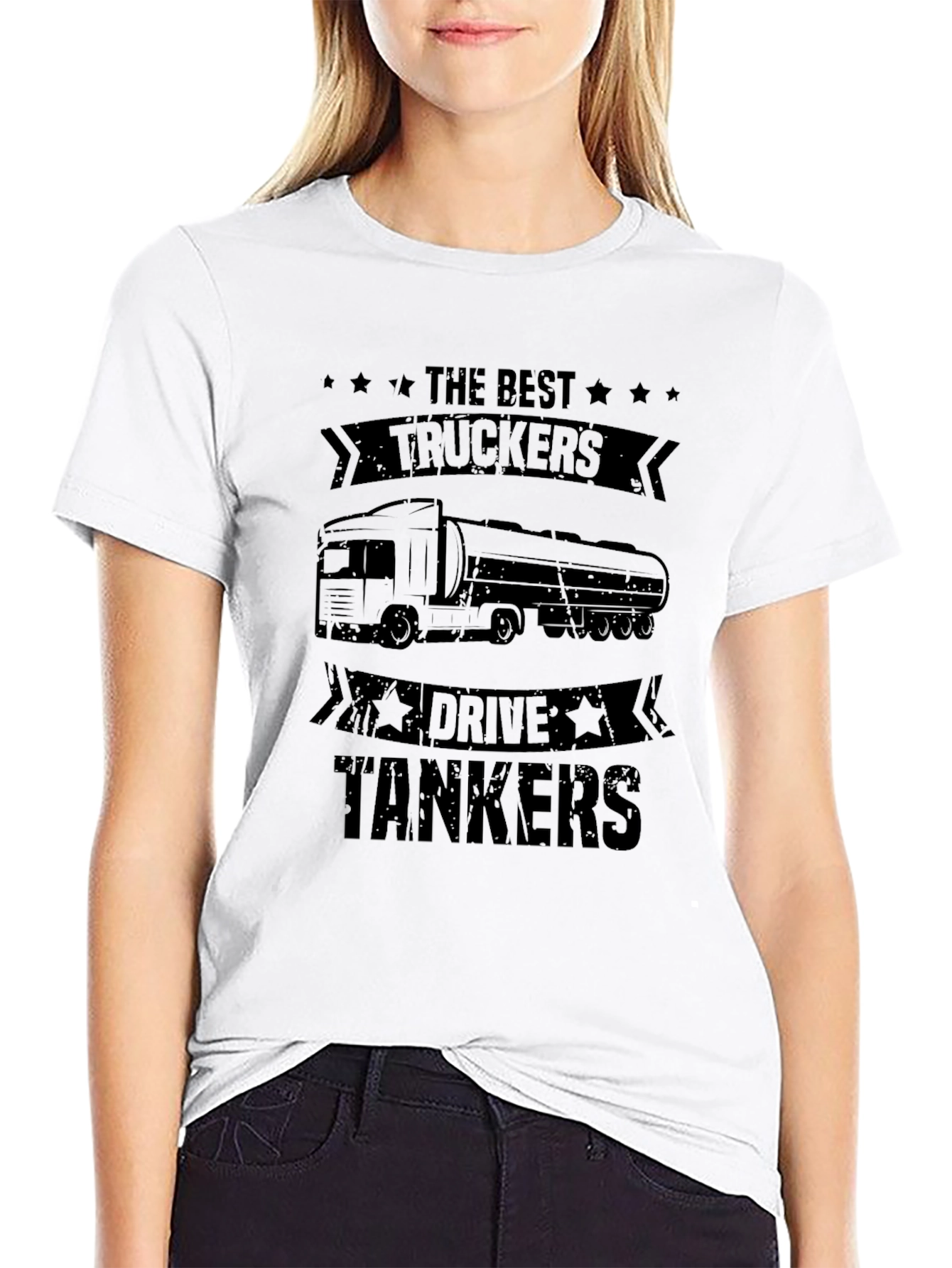 Black Trucker Tanker T-Shirt - Best Truckers Drive Tankers view 9