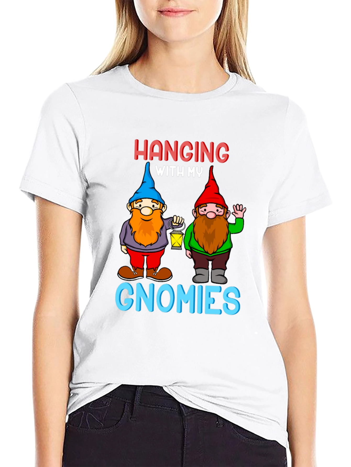 Hanging With My Gnomies Black T-Shirt - 9