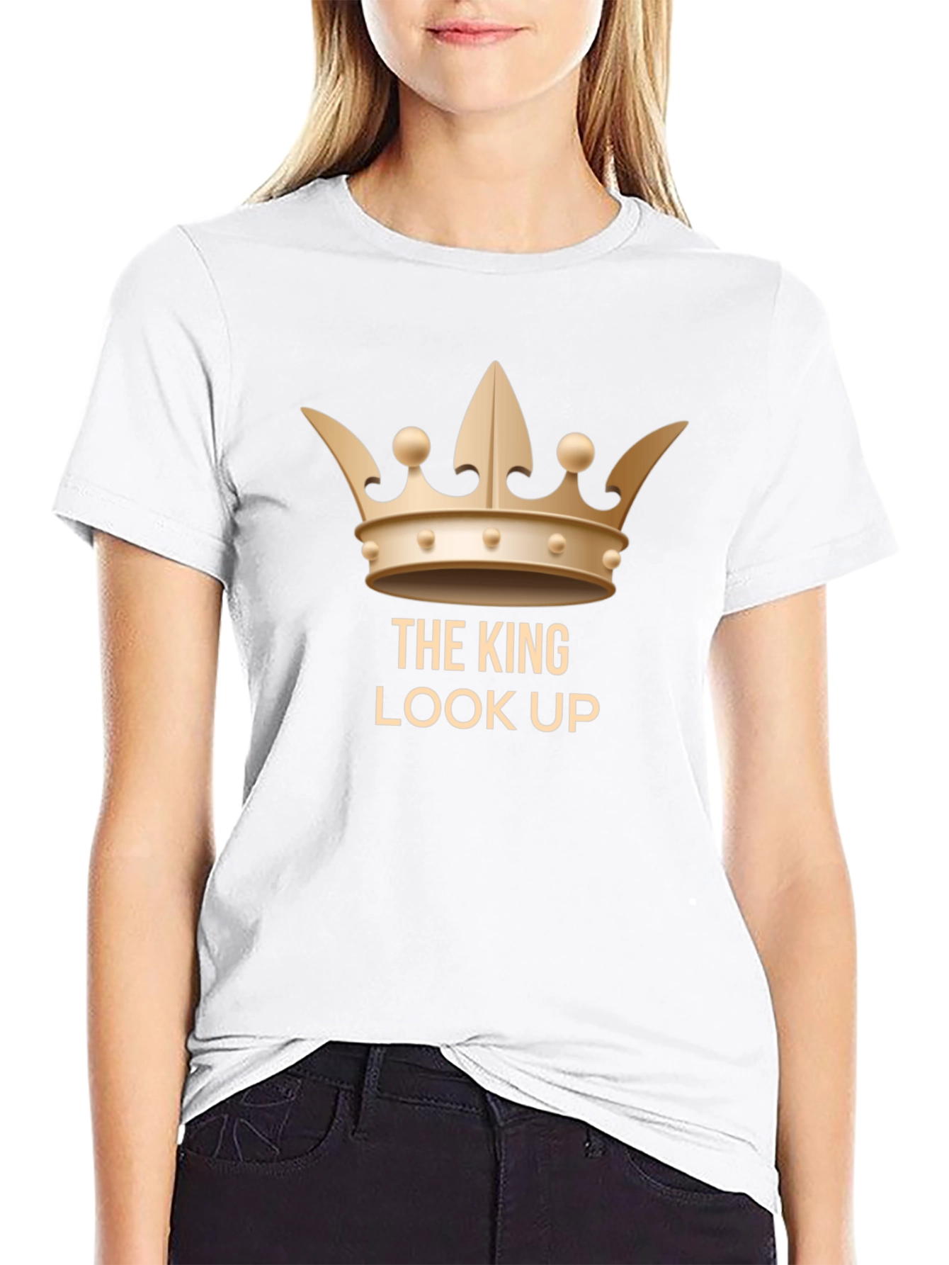 Black The King Look Up Black T-Shirt view 9