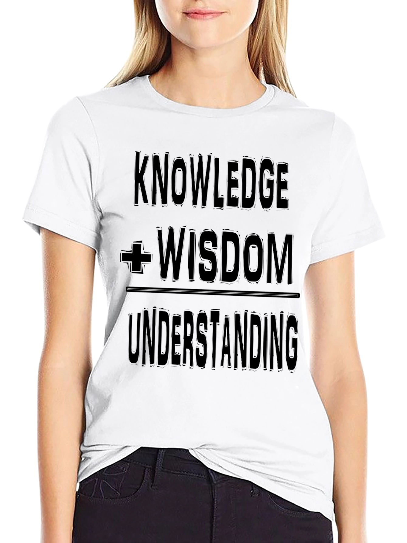 Black Knowledge Wisdom Understanding Graphic Tee view 9