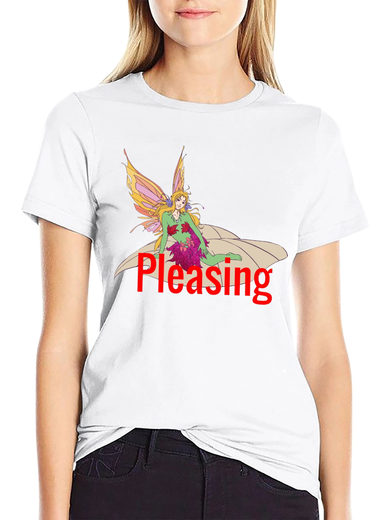 Black Fairy T-Shirt - Pleasing Design view 9