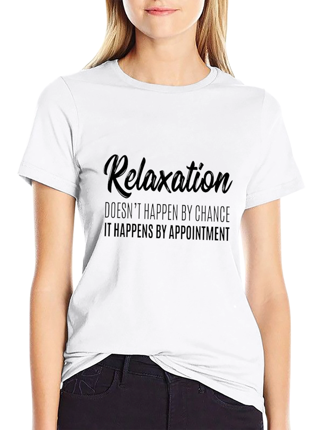 Black Relaxation Appointment T-Shirt view 9