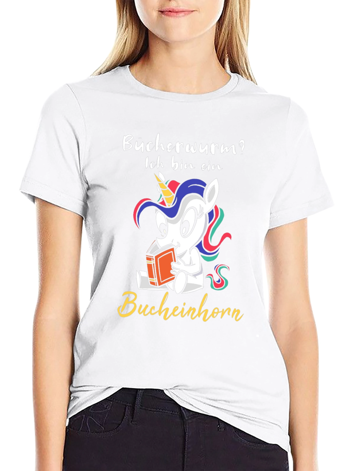 Black Bookworm Unicorn T-Shirt - Funny Reader Tee view 9