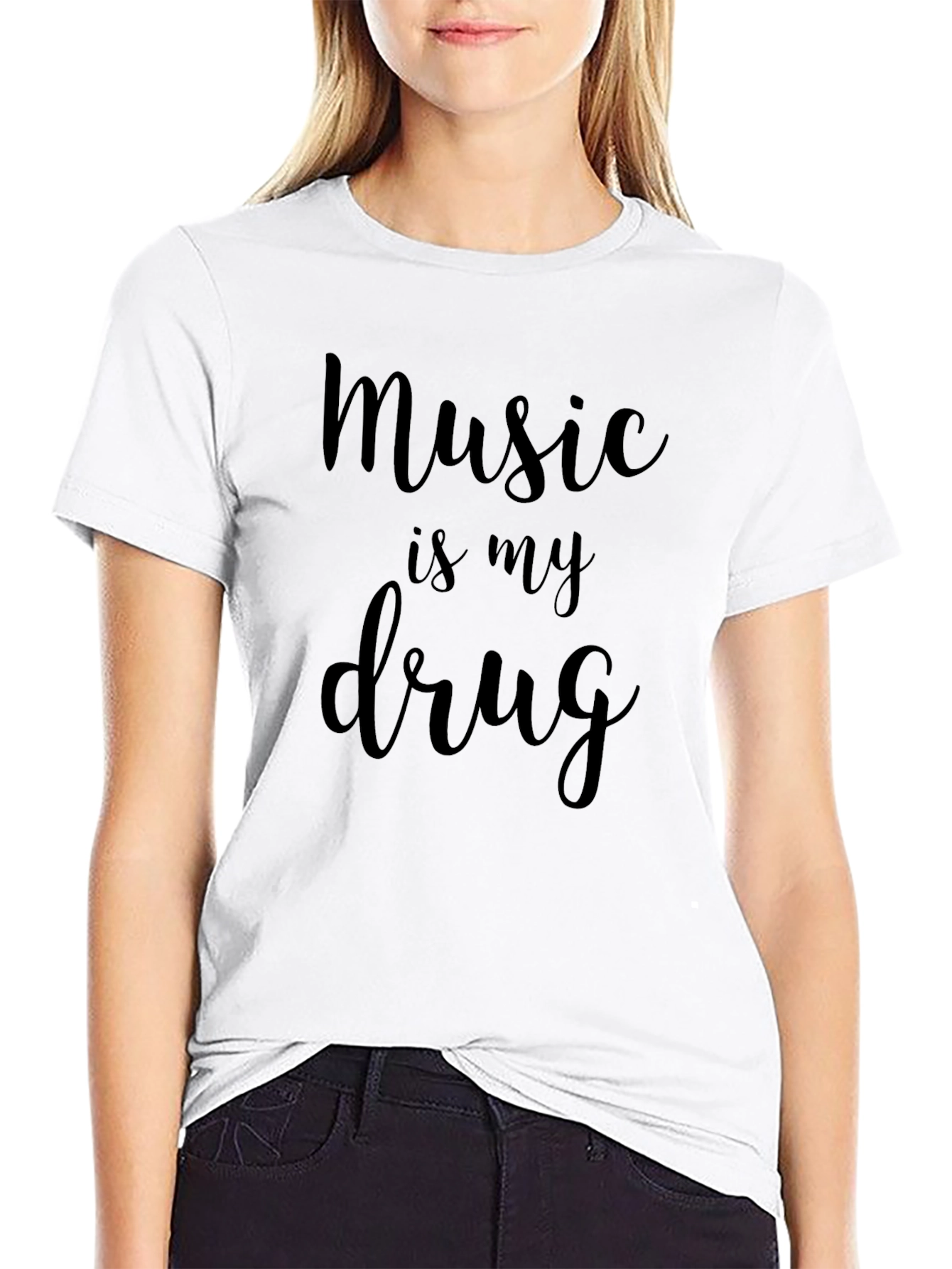 Black Music is My Drug Graphic Tee - Black view 9