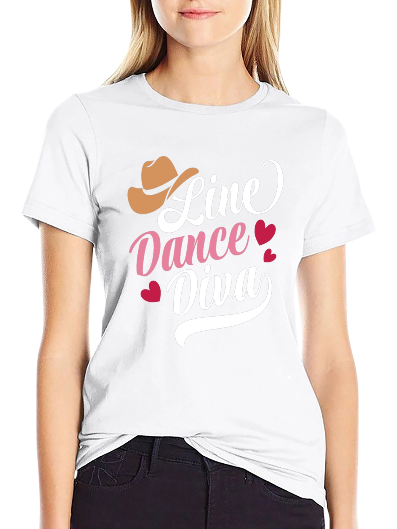 Black Line Dance Diva T-Shirt - Western Country Style view 9