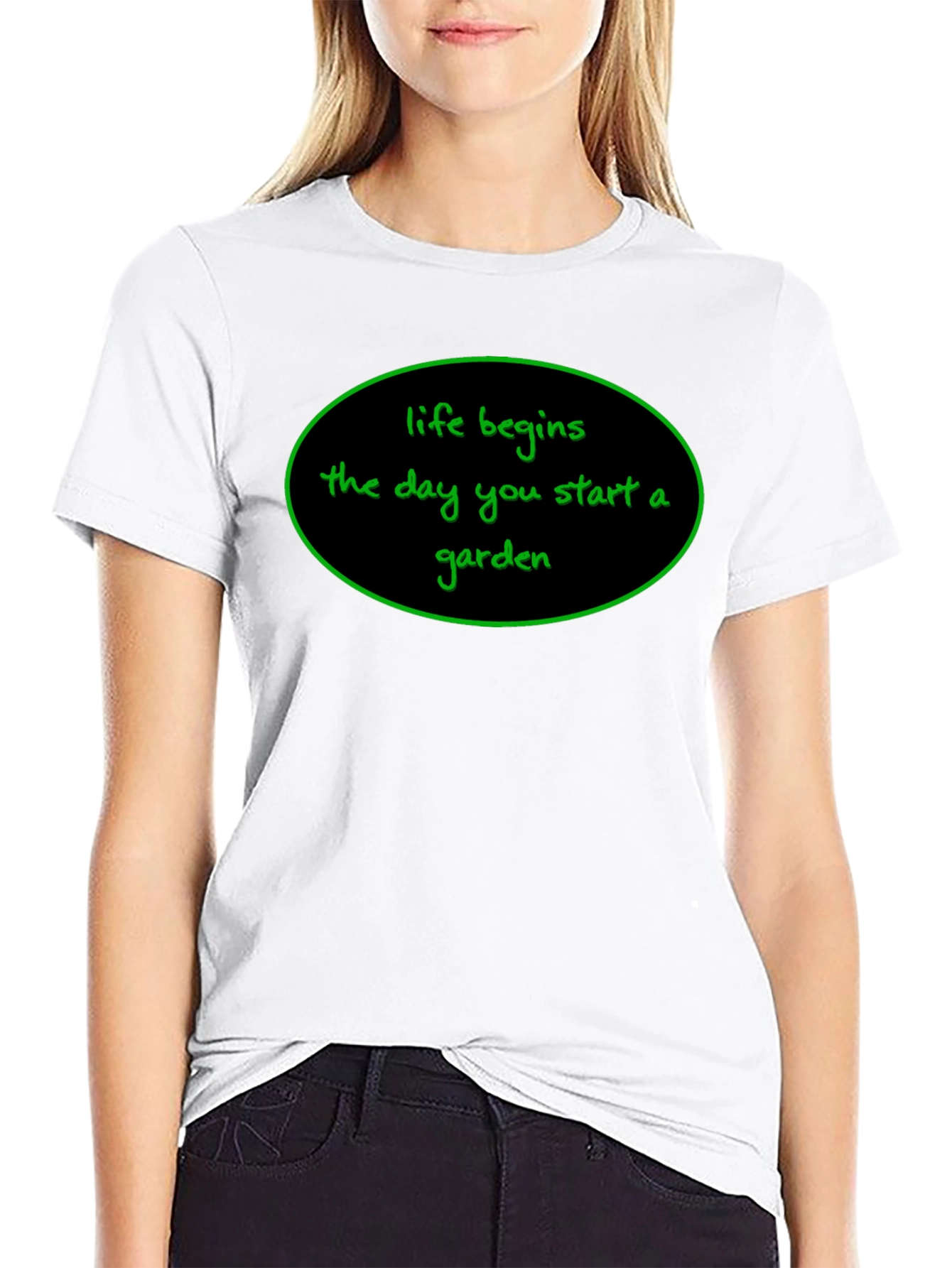 Black Life Begins T-Shirt - Garden Lover Tee view 9