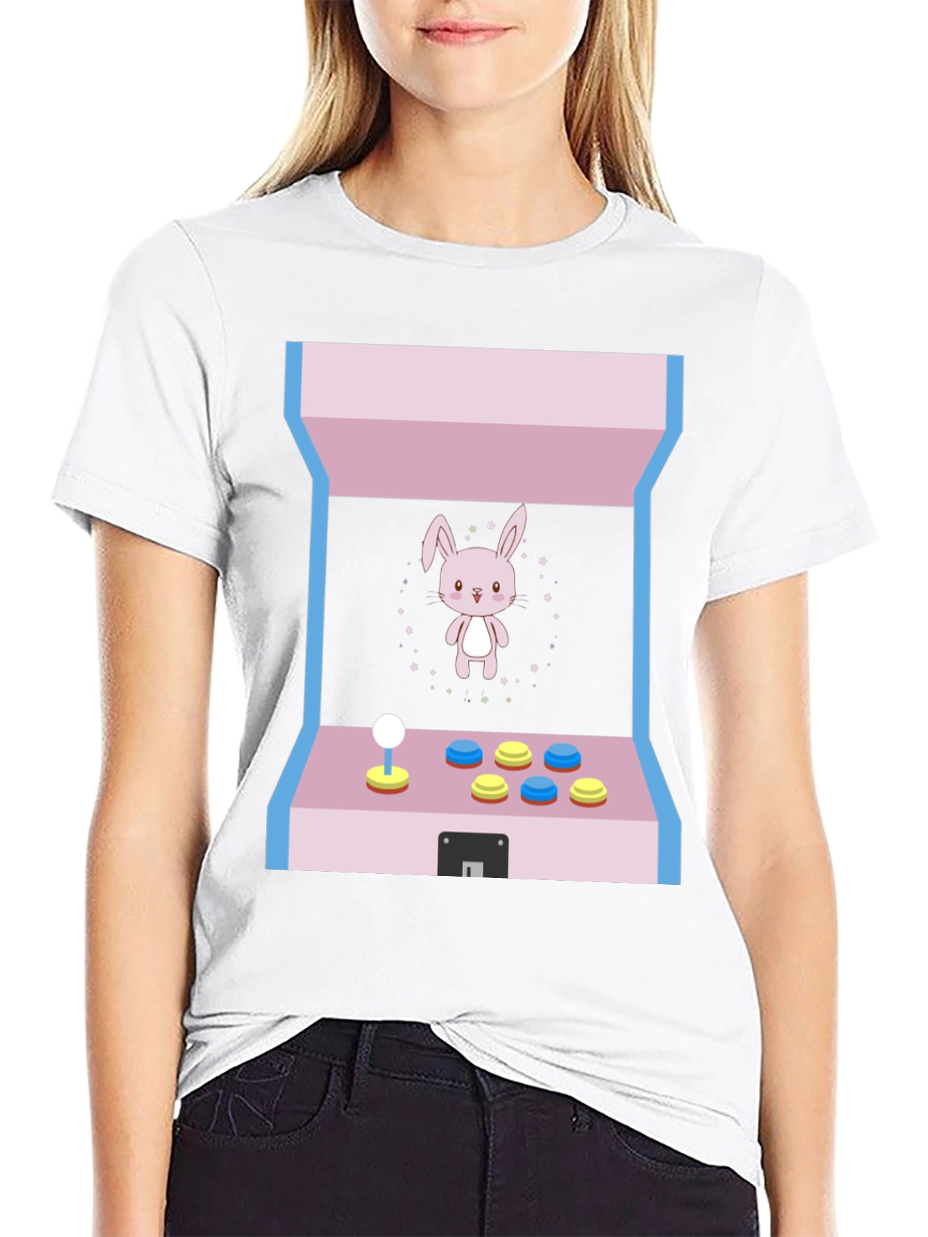 Black Arcade Bunny T-Shirt view 9