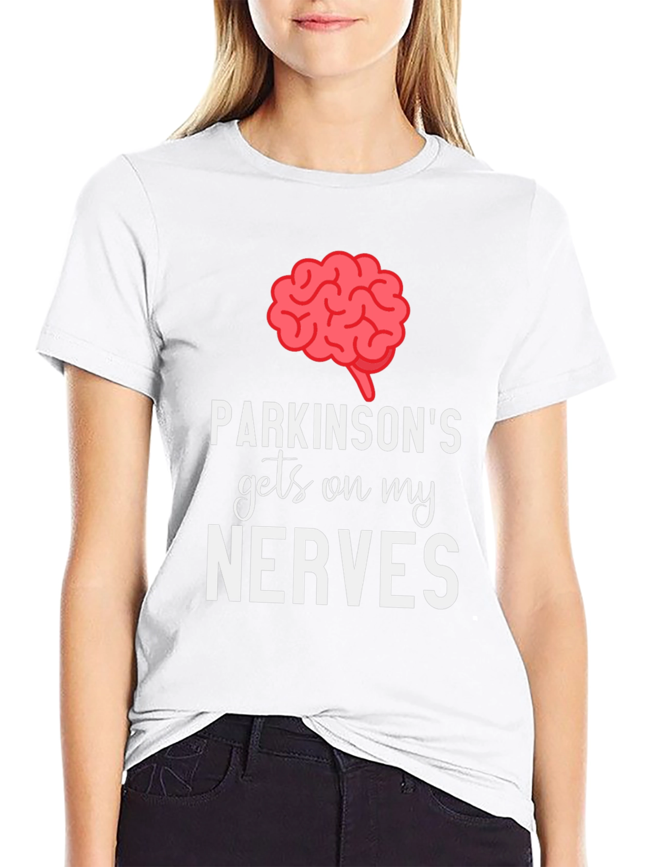 Parkinson's Gets On My Nerves Graphic Tee - 9