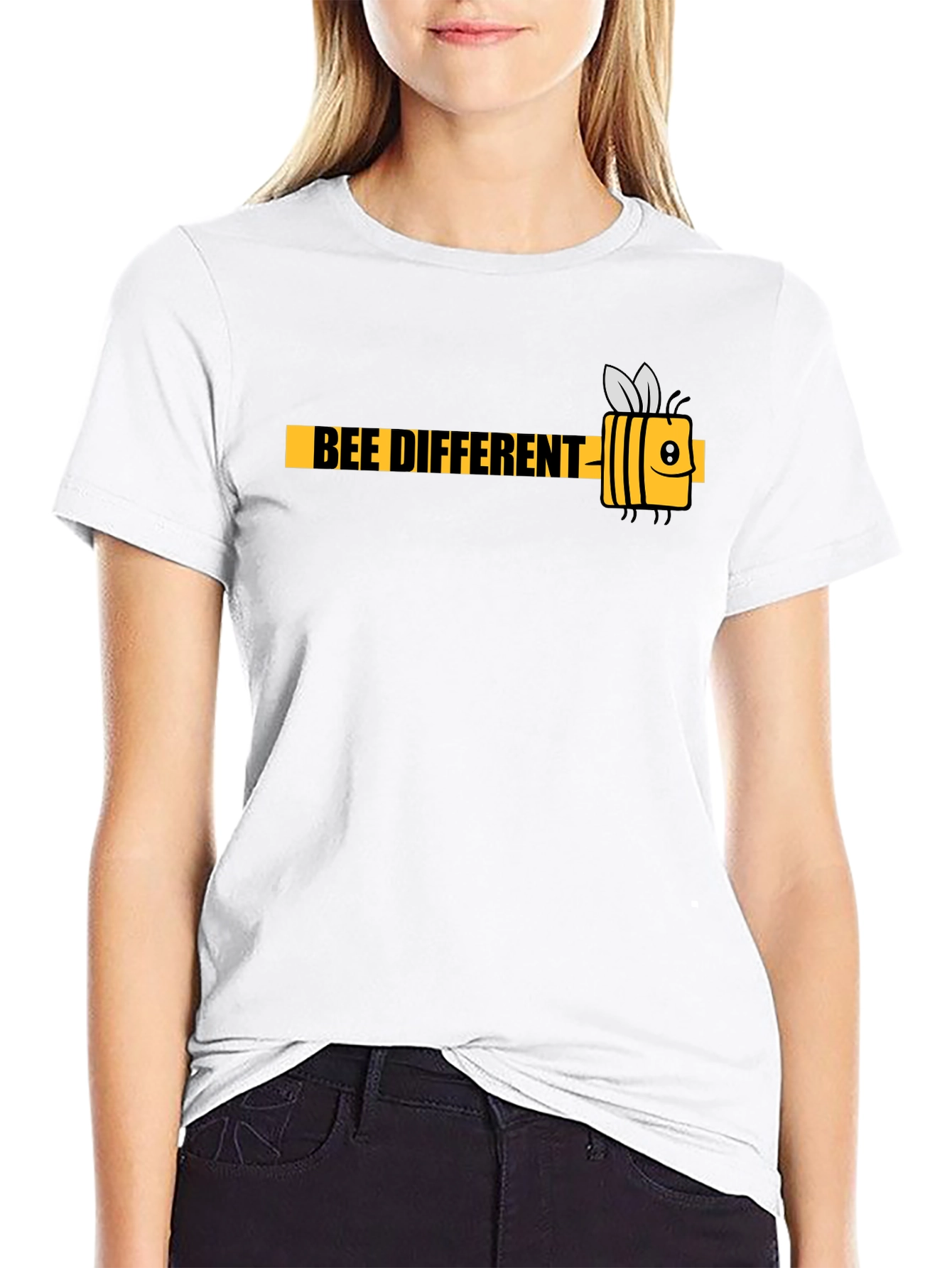 Black Bee Different Black Graphic T-Shirt - Mens view 9