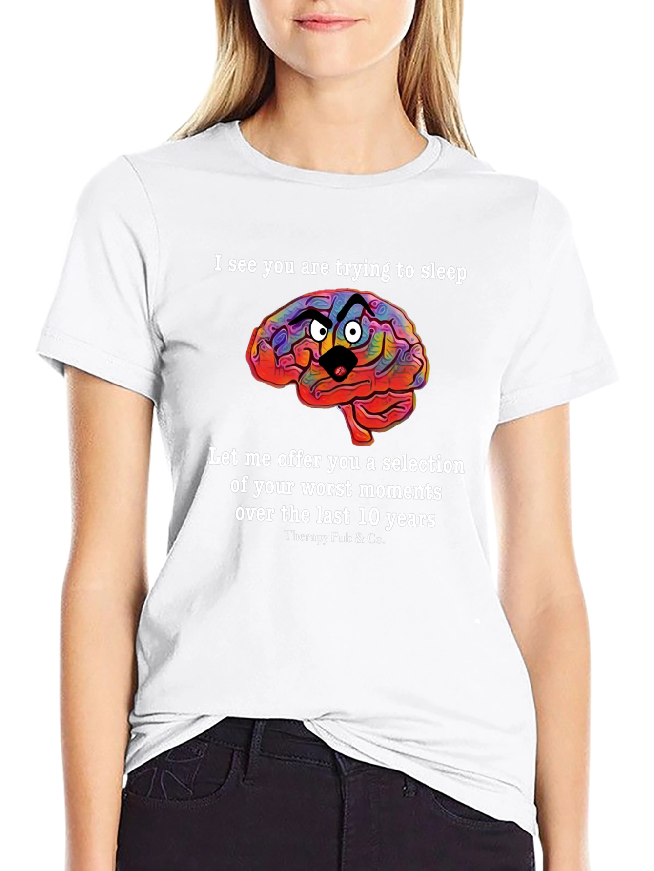Funny Brain T-Shirt:  Sleep Deprivation Humor - 9
