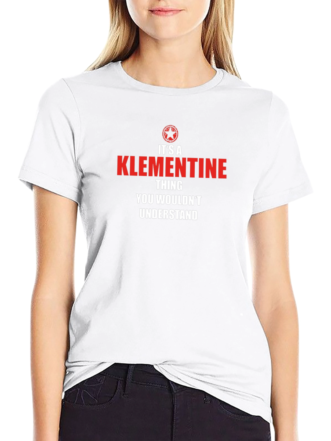 Black It's a Klementine Thing T-Shirt view 9