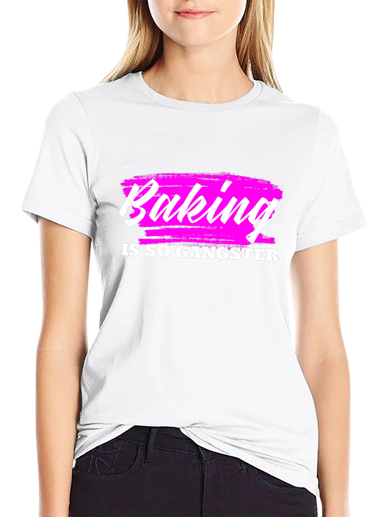 Black Baking is so Gangster Graphic T-Shirt view 9