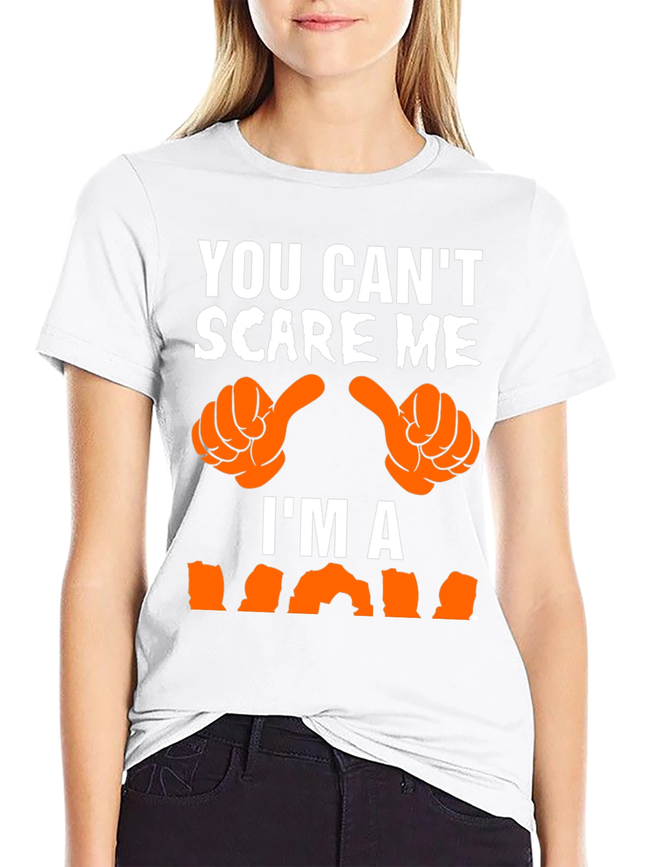 Black Funny Halloween T-Shirt - You Can't Scare Me, I'm A... view 9