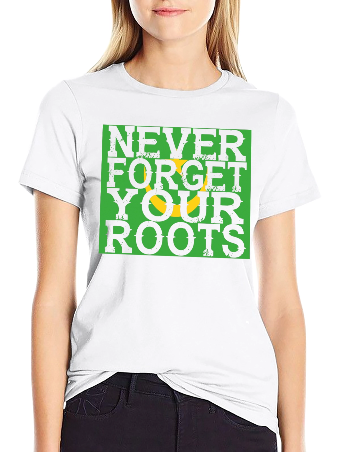 Black Never Forget Roots Graphic Tee view 9