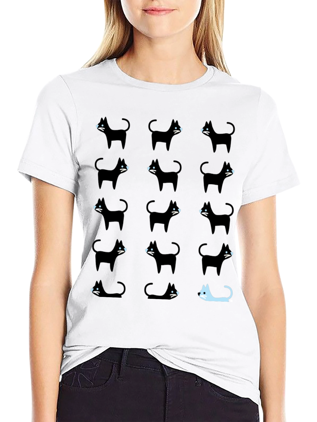 Black Black Cat T-Shirt - Be Unique! view 9