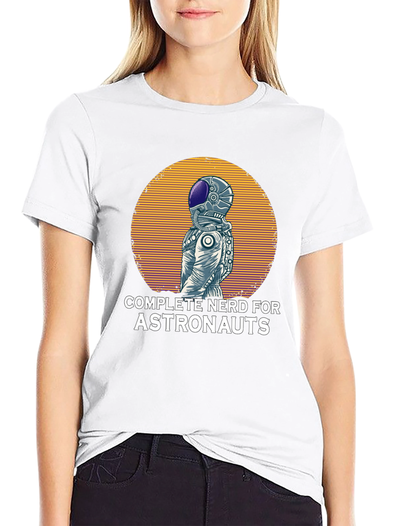 Black Nerd for Astronauts Graphic T-Shirt view 9