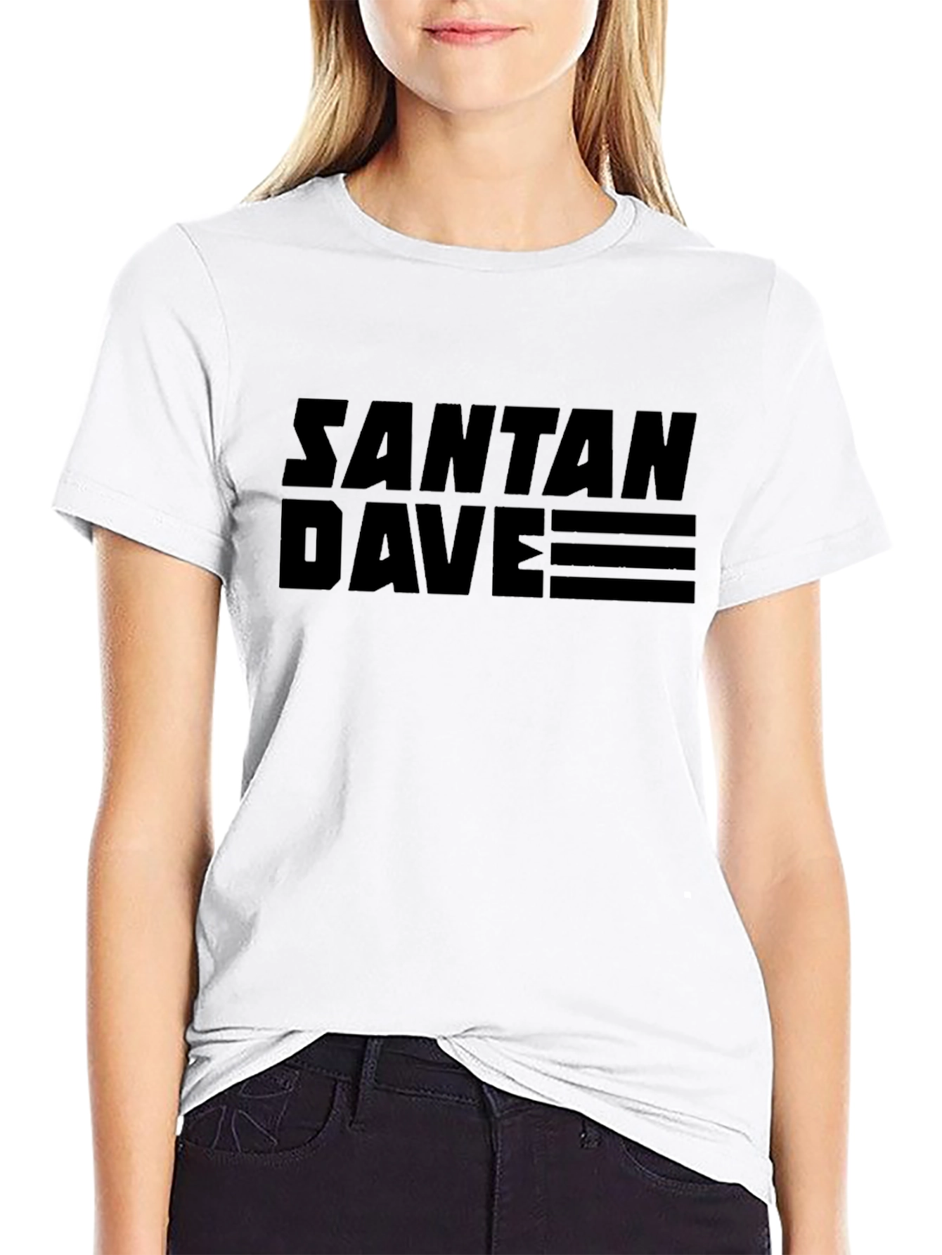 Black Santana Dave T-Shirt - Black Graphic Tee view 9